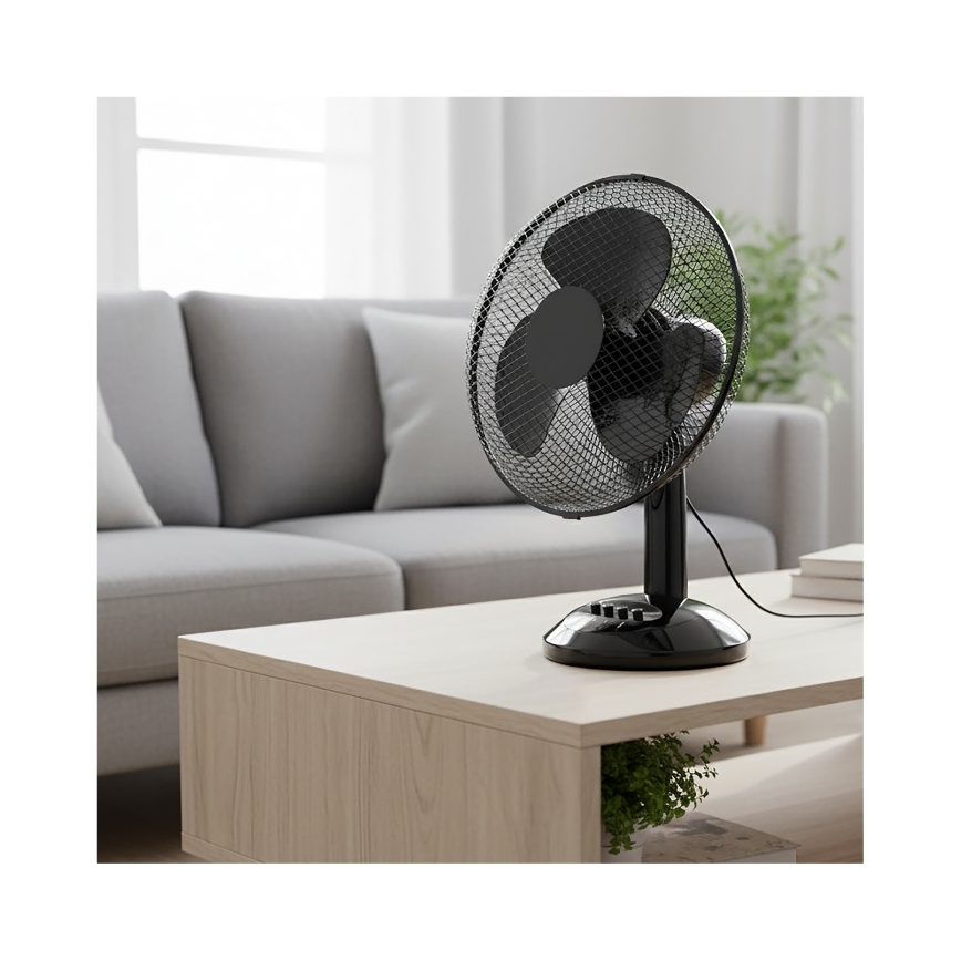 Ventilateur de table VIENTO 40W/230V noir