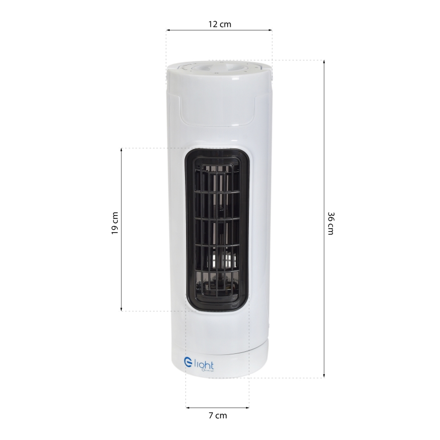 Ventilateur sur pied TOWER 30W/230V blanc
