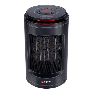 Ventilator mit Heizelement 600/1200W/230V schwarz
