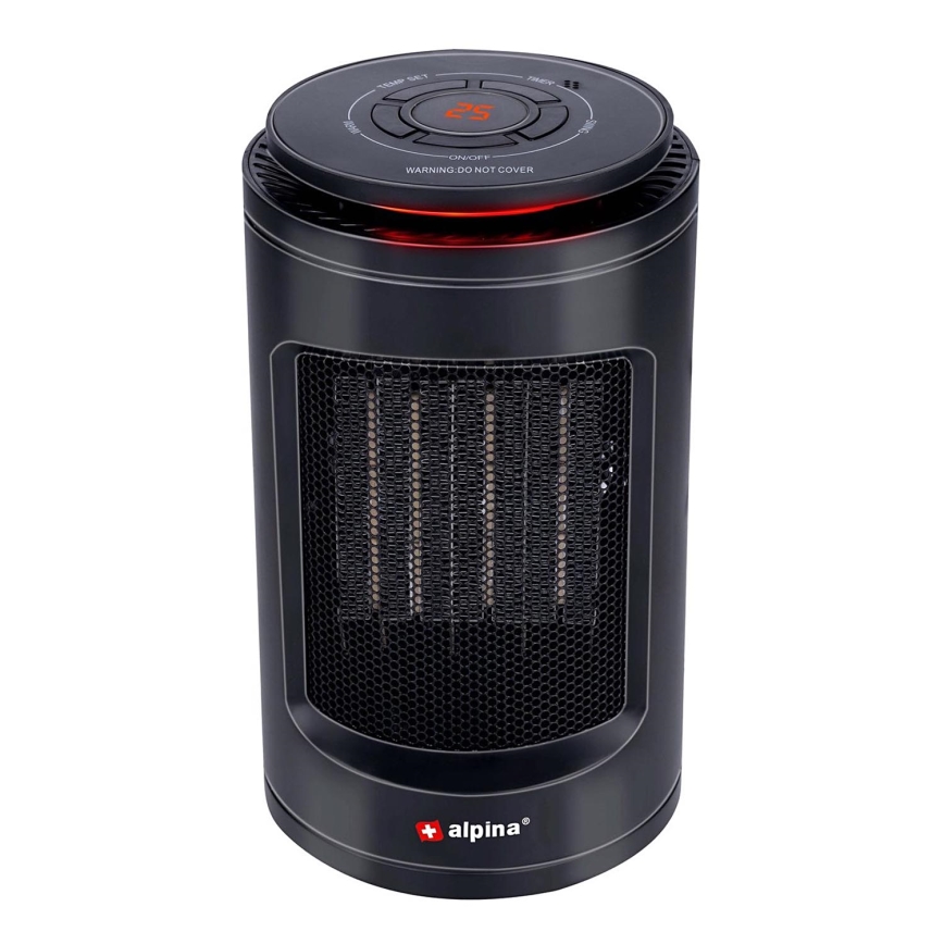 Ventilator mit Heizelement 600/1200W/230V schwarz