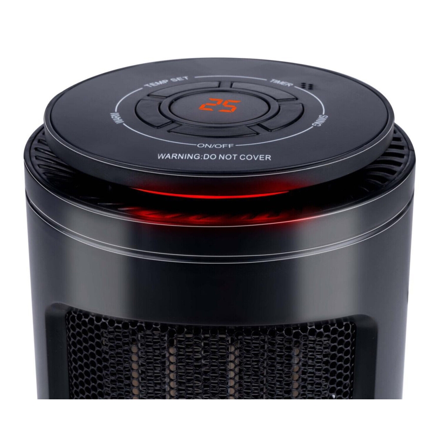 Ventilator mit Heizelement 600/1200W/230V schwarz