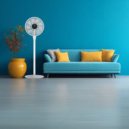 Ventilatore a piantana 25W/230V Ø 40 cm bianco + telecomando