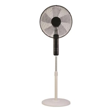 Ventilatore a piantana 60W/230V 135 cm bianco/nero + telecomando