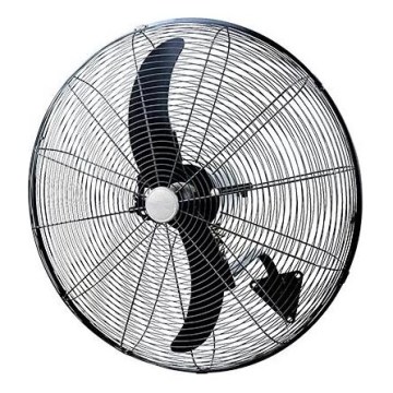 Ventilatore da parete 200W/230V Ø 76 cm nero + telecomando