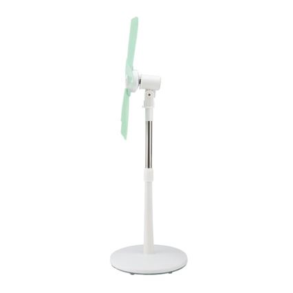 Ventilatore da piantana 15W/230V Ø 50 cm bianco/verde