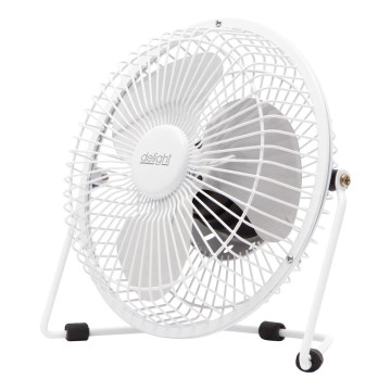 Ventilatore da tavolo 1,75 W/5 V USB, Ø 18 cm, bianco