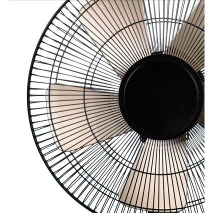 Ventilatore da tavolo 40W/230V diametro 35 cm nero/oro
