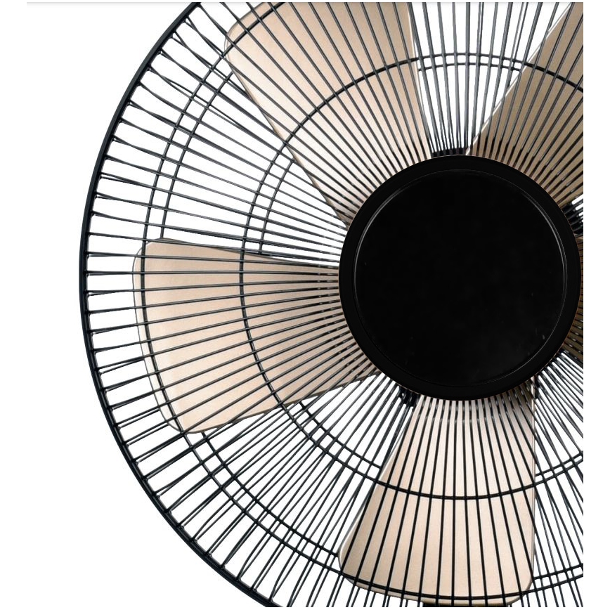 Ventilatore da tavolo 40W/230V diametro 35 cm nero/oro