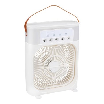 Ventilatore da tavolo LED RGB con effetto nebbia 10W/5V