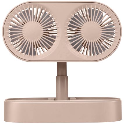 Ventilatore da tavolo ricaricabile 3,7 V 1200 mAh rosa