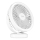 Ventilatore da tavolo ricaricabile con illuminazione a LED LED/3W/5V USB 2400 mAh bianco