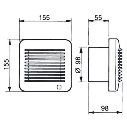 Ventilatore EDM-100  17W/230V