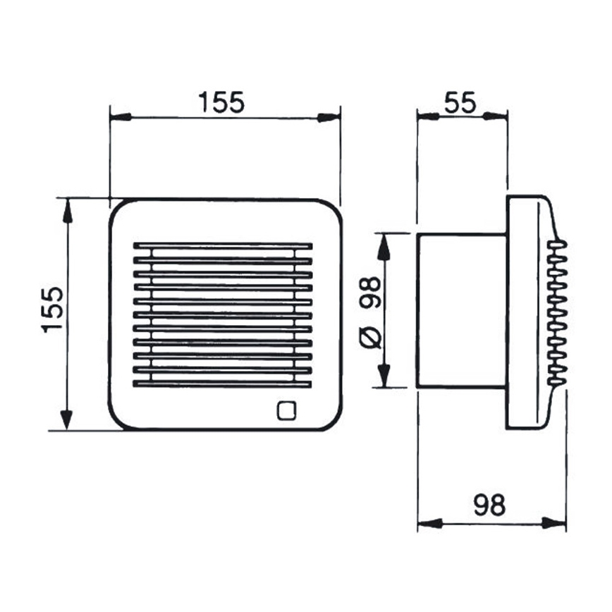 Ventilatore EDM-100  17W/230V