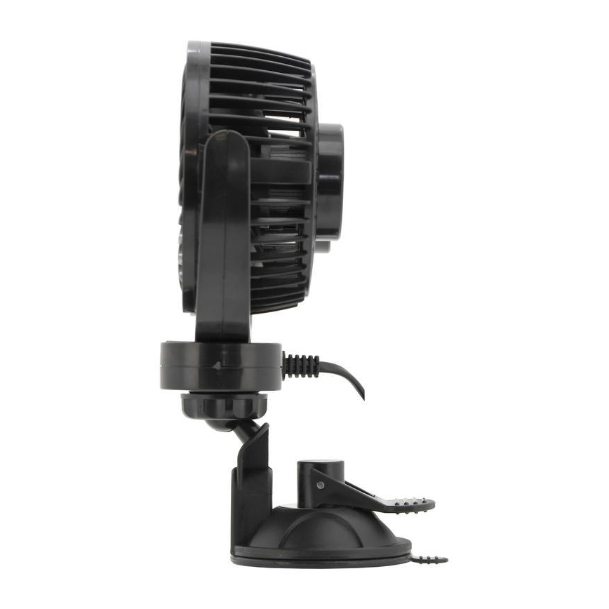 Ventilatore per auto con ventosa 7W/12V nero