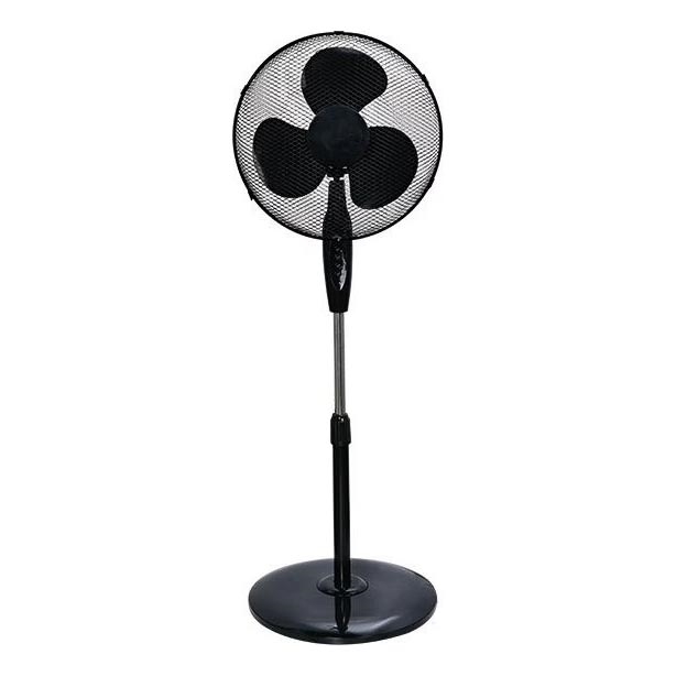 Ventilatore su piedistallo 60 W/230 V 125 cm nero