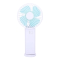 Ventilatore tascabile ricaricabile 4 W/5 V 1200 mAh bianco/blu