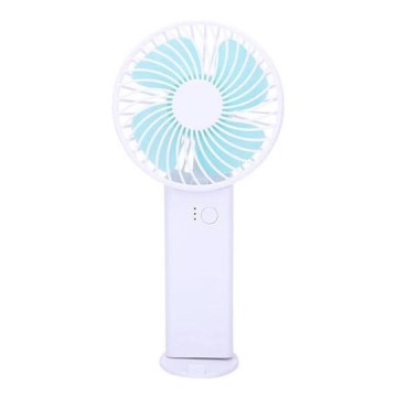Ventilatore tascabile ricaricabile 4 W/5 V 1200 mAh bianco/blu