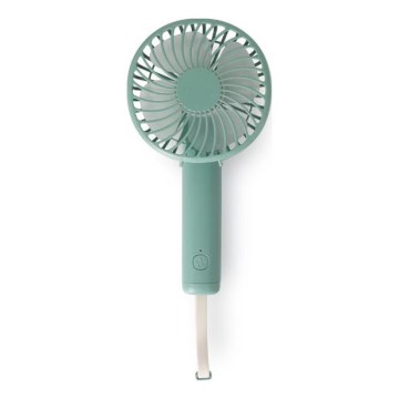 Ventilatore tascabile ricaricabile 5W/5V 1200 mAh turchese