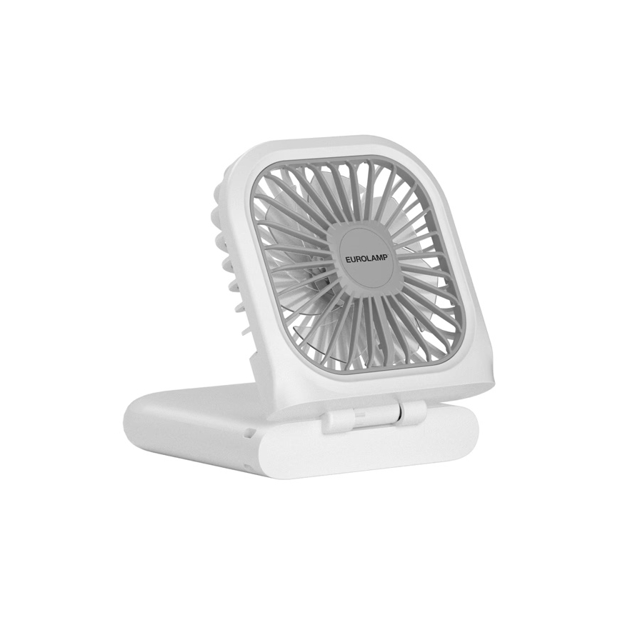Ventilatore tascabile ricaricabile 5W/5V 2500 mAh bianco