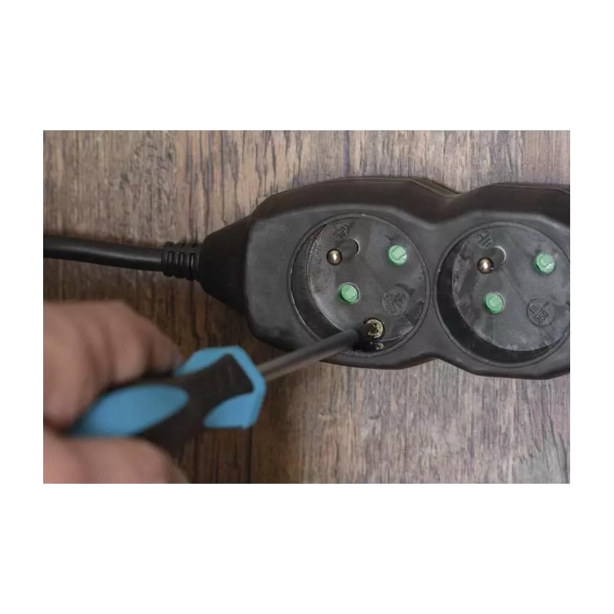 Verlängerungskabel 4Z 3m schwarz