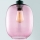 Verre de rechange pour lustre ELIO E27 Ø 20 cm, rose fumé