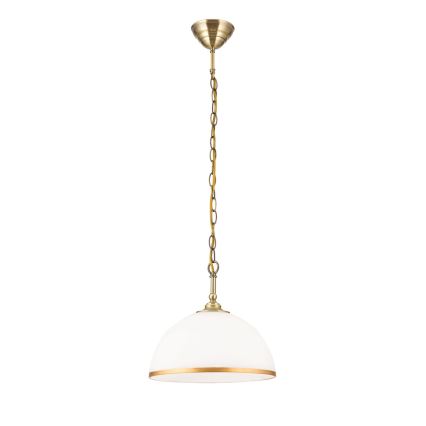 Verre de rechange pour suspension et lampadaire OLD LAMP E27 d. 30 cm blanc/doré
