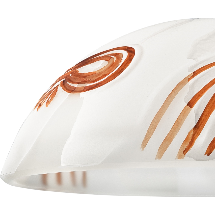 Verre de rechange pour suspension SFERA E27 120x300 mm blanc/orange
