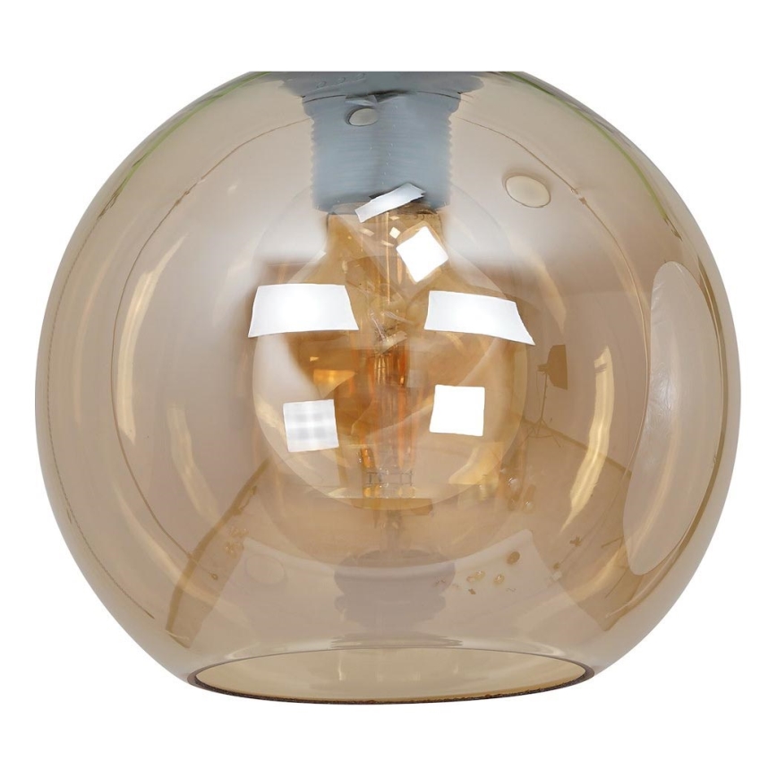Verre de rechange universel SOFIA pour culot E27 — Ø 20 cm, beige fumé