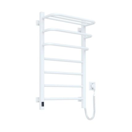 Vertaduro - Sèche-serviettes électrique avec thermostat DOR 155W/230V 80x48 cm IP44 blanc, côté droit