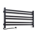 Vertaduro - Scaldasalviette elettrico con termostato AVA 181W/230V 50x90 cm IP44 nero sinistro