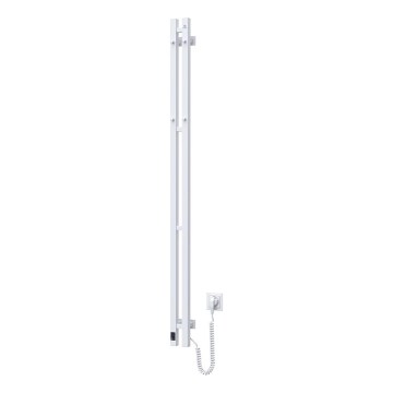 Vertaduro - Scaldasalviette elettrico con termostato VEO 106W/230V 150x9 cm IP44 bianco destro