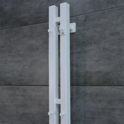 Vertaduro - Scaldasalviette elettrico con termostato VEO 70W/230V 120x9 cm IP44 bianco, lato destro