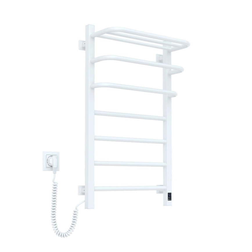Vertaduro - Sèche-serviettes électrique avec thermostat DOR 155W/230V 80x48 cm IP44 blanc gauche