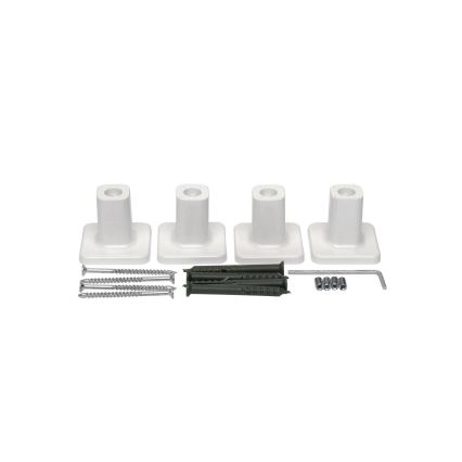 Vertaduro - Sèche-serviettes électrique avec thermostat DOR 155W/230V 80x48 cm IP44 blanc gauche