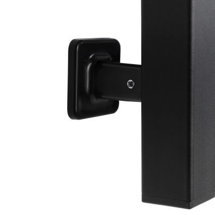 Vertaduro - Chauffe-serviettes électrique avec thermostat VEO 106W/230V 150x9 cm IP44 noir, côté droit