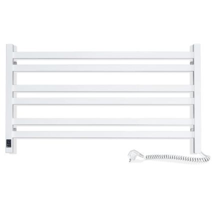 Vertaduro - Sèche-serviettes électrique avec thermostat AVA 181W/230V 50x90 cm IP44 blanc droit
