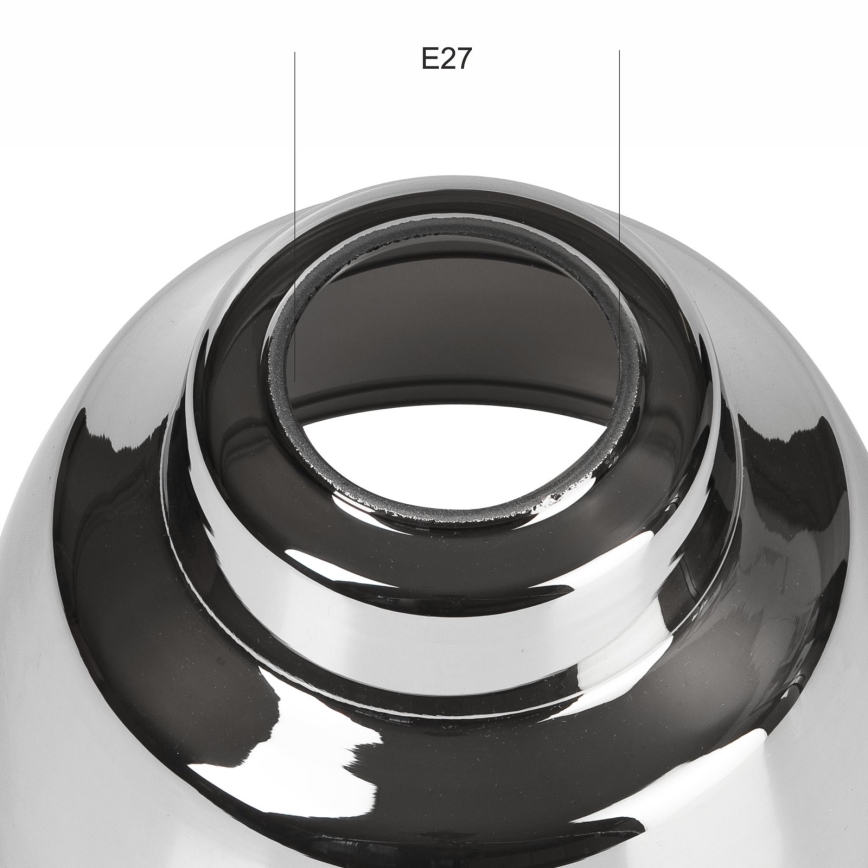Vetro di ricambio per lampadario MARIO E27 diametro 16 cm cromo lucido