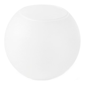 Vetro di ricambio per lampadario con attacco E27, diametro 15 cm, bianco