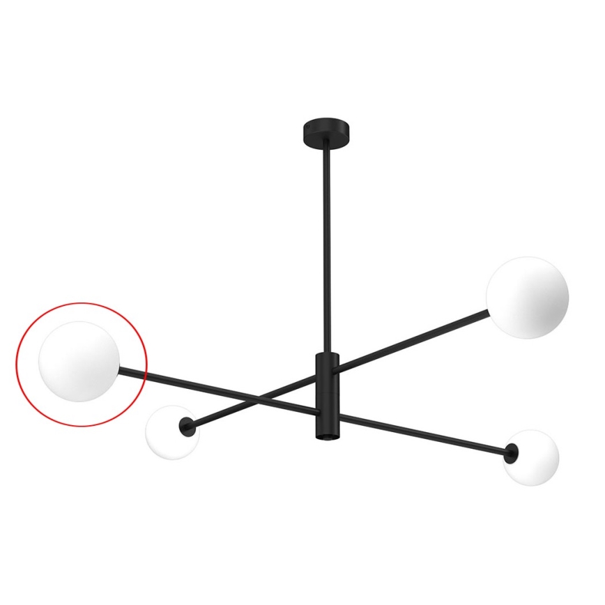 Vetro di ricambio per lampadario DORI G9 diametro 10 cm bianco
