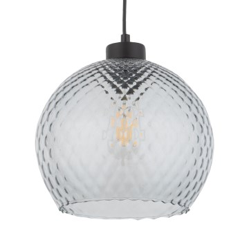 Vetro di ricambio per lampadario e applique DEVON E27, diametro 25 cm, grigio fumé