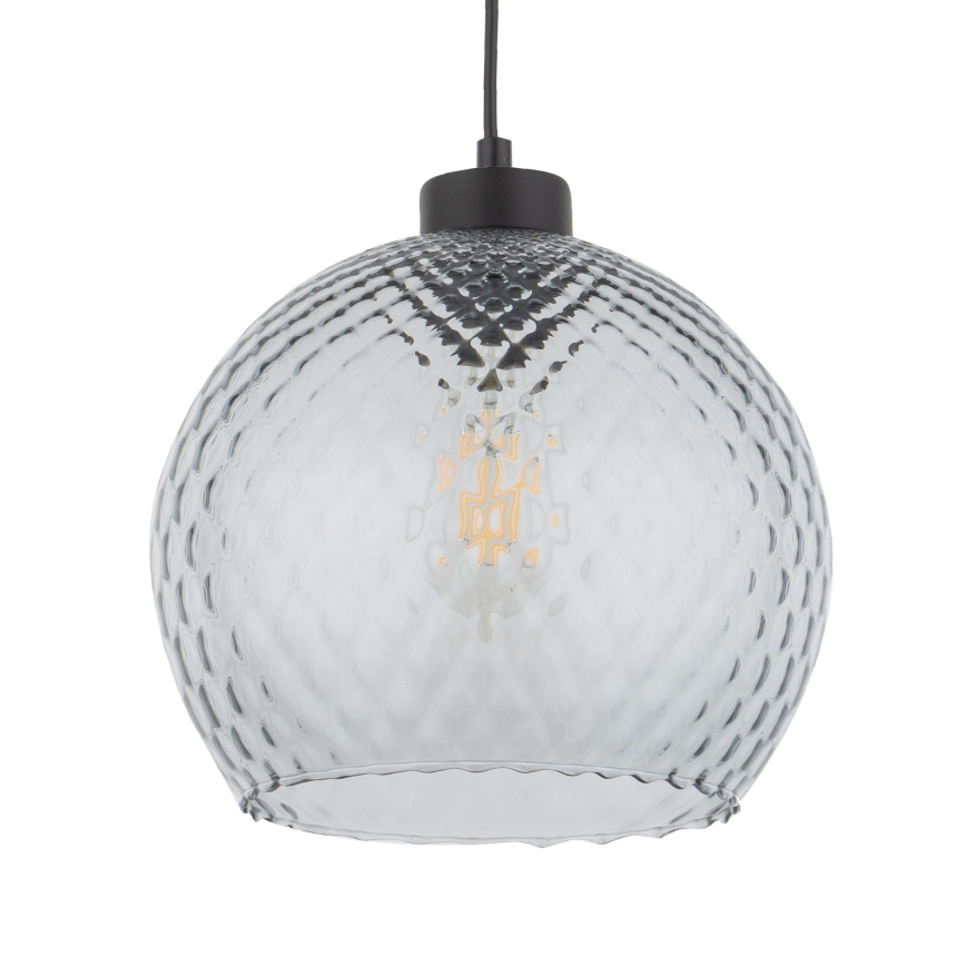 Vetro di ricambio per lampadario e applique DEVON E27, Ø 18 cm, grigio fumé