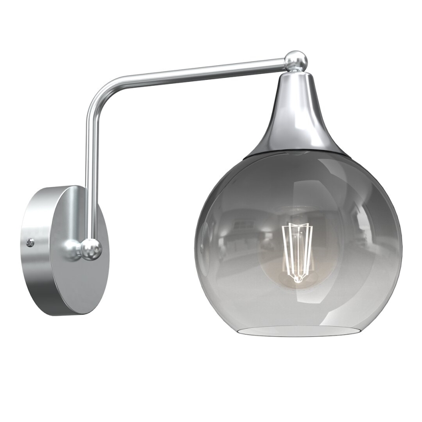 Vetro di ricambio per lampadario e applique MONTE E27 diametro 15 cm fumé