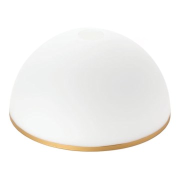 Vetro di ricambio per lampadario e lampada da terra OLD LAMP E27 diametro 30 cm bianco/oro