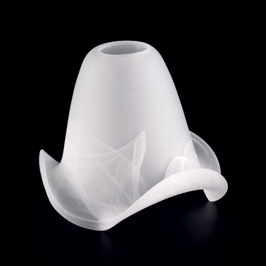 Vetro di ricambio per lampadario e lampada SISI E14 diam. 13 cm bianco