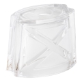 Vetro di ricambio per lampadario E14 10x12 cm bianco