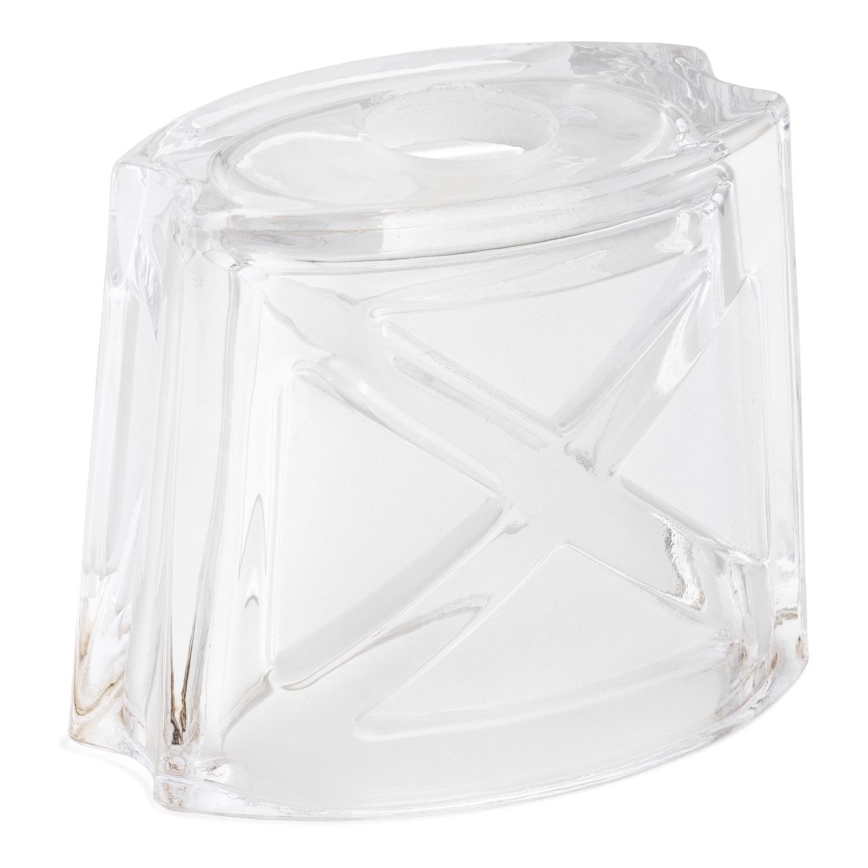 Vetro di ricambio per lampadario E14 10x12 cm bianco