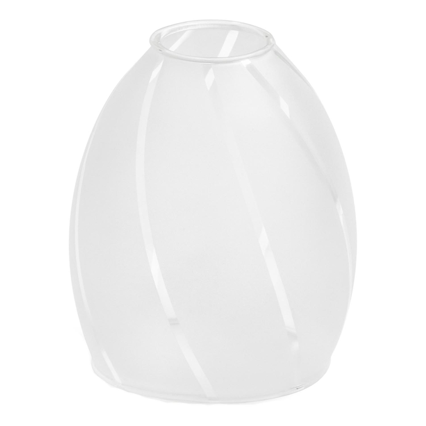 Vetro di ricambio per lampadario E14 diametro 9 cm bianco