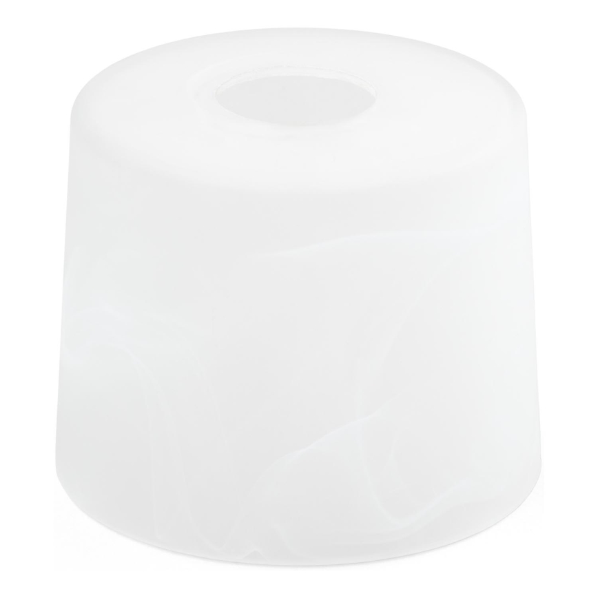 Vetro di ricambio per lampadario E27 diametro 13 cm bianco
