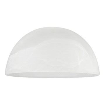 Vetro di ricambio per lampadario E27 diametro 19 cm bianco