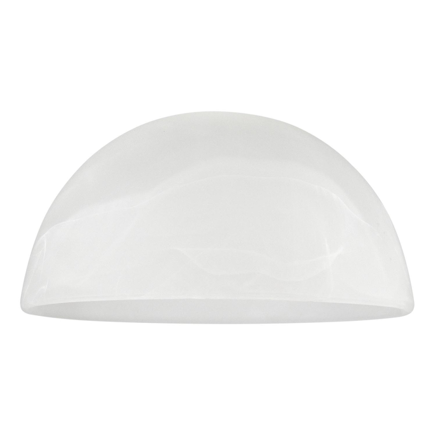 Vetro di ricambio per lampadario E27 diametro 19 cm bianco